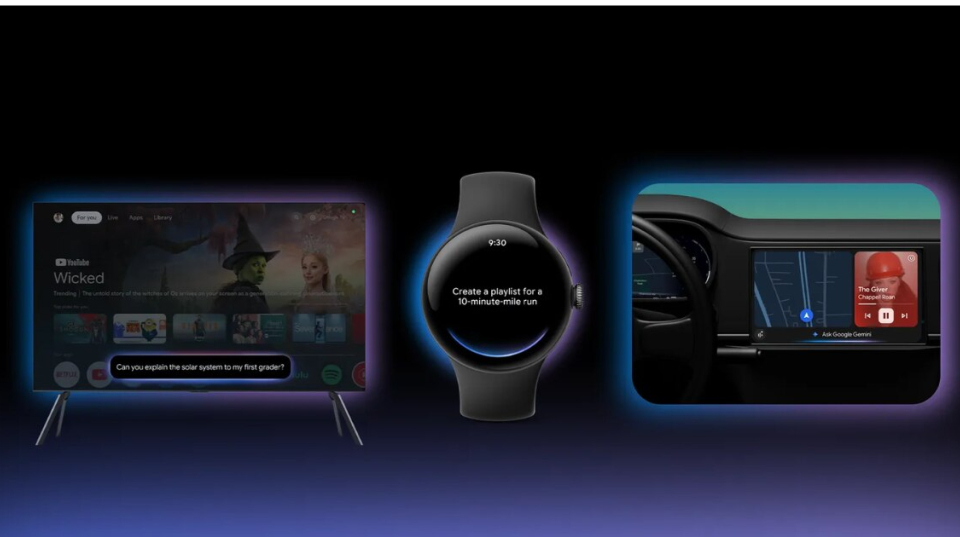 Gemini, la IA de Google, se expande a más lugares: ahora estará en los televisores, autos y smartwatch