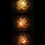 Así luce la primera llamarada de radiación detectada alrededor del agujero negro en el centro de nuestra galaxia