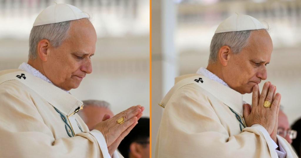 La emoción del papa León XIV al recibir el tradicional anillo del pescador que marca el inicio de su pontificado