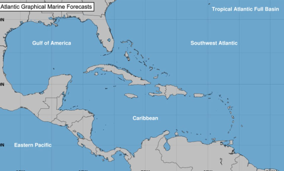 El Centro Nacional de Huracanes cae ‘Gulf de México’ para ‘Gulf of America’