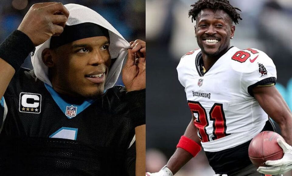 Cam Newton pone en su lugar a Antonio Brown por sus crticas a la familia Sanders y le lanza un reto