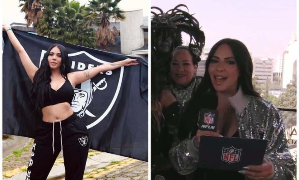 Jimena Snchez se luce al anunciar pick de Raiders en Draft NFL 2025