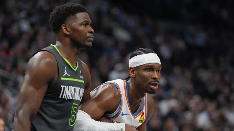 Anthony Edwards y Shai Gilgeous-Alexander Anthony Edwards y Shai Gilgeous-Alexander