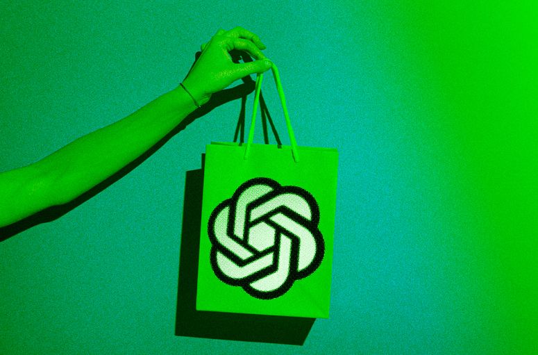 Bolsa de compras con logo de ChatGPT