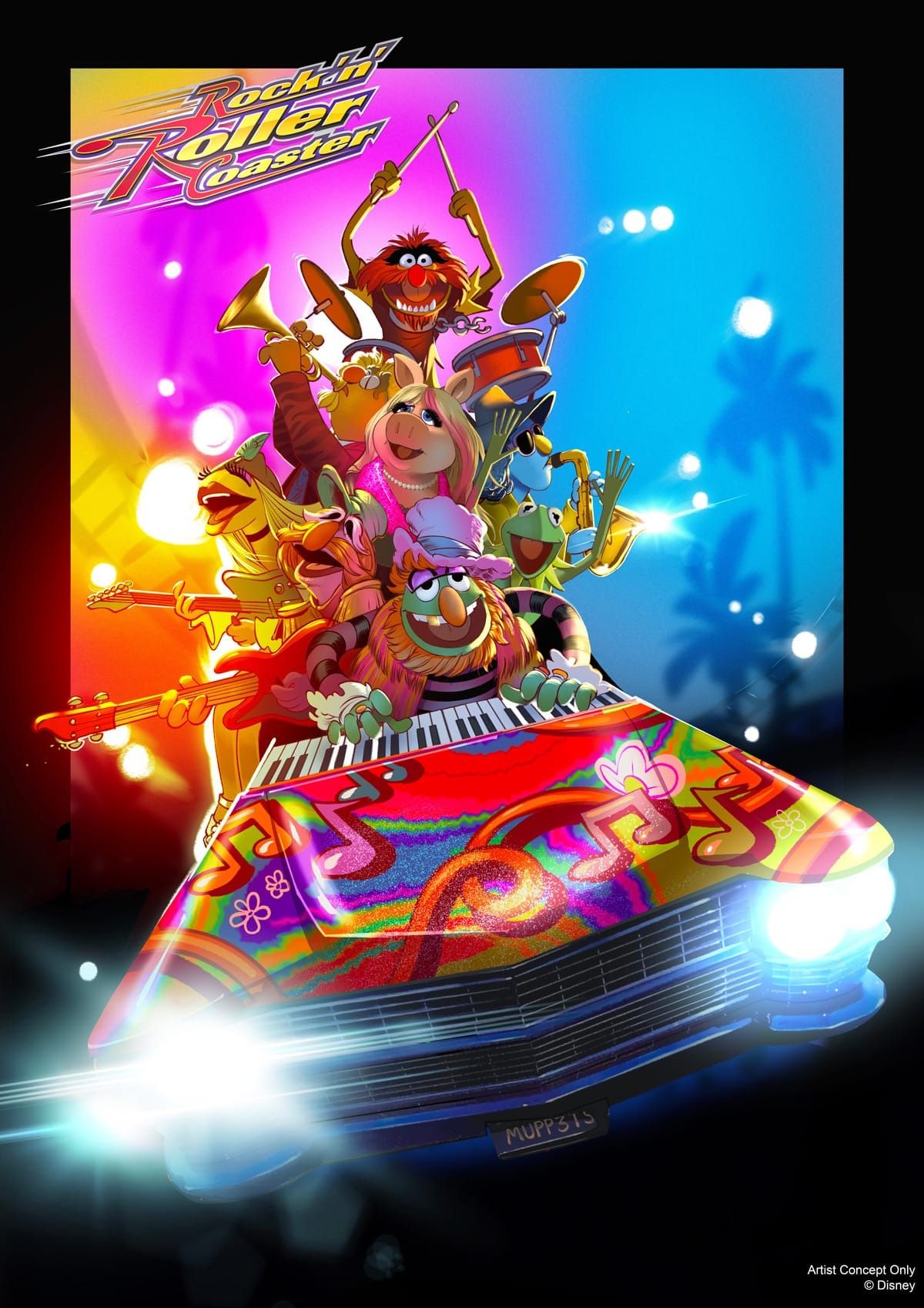 Los Muppets tomarán el control de Rock 'n' Roller Coaster en Disney's Hollywood Studios.
