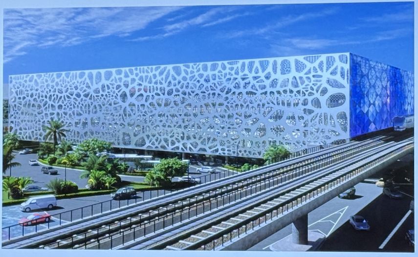 En la imagen muestra como serán los parking de MIA. 