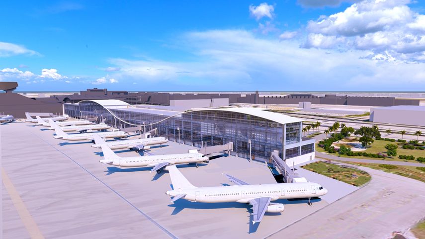 La imagen muestra como será la Terminal K 