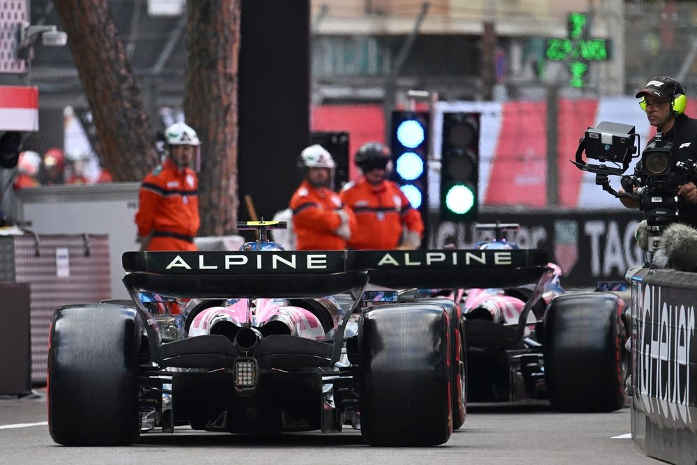 Pierre Gasly, Alpine, y Franco Colapinto, Alpine.