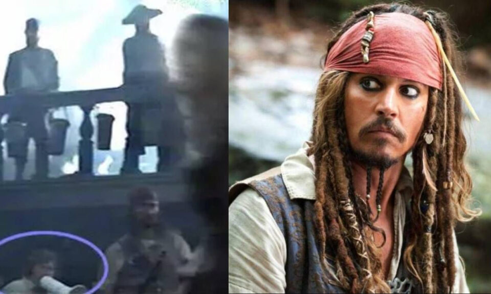 Si miras en la esquina inferior izquierda de ‘Piratas del Caribe: La maldición de la Perla Negra’ verás a un técnico y su megáfono