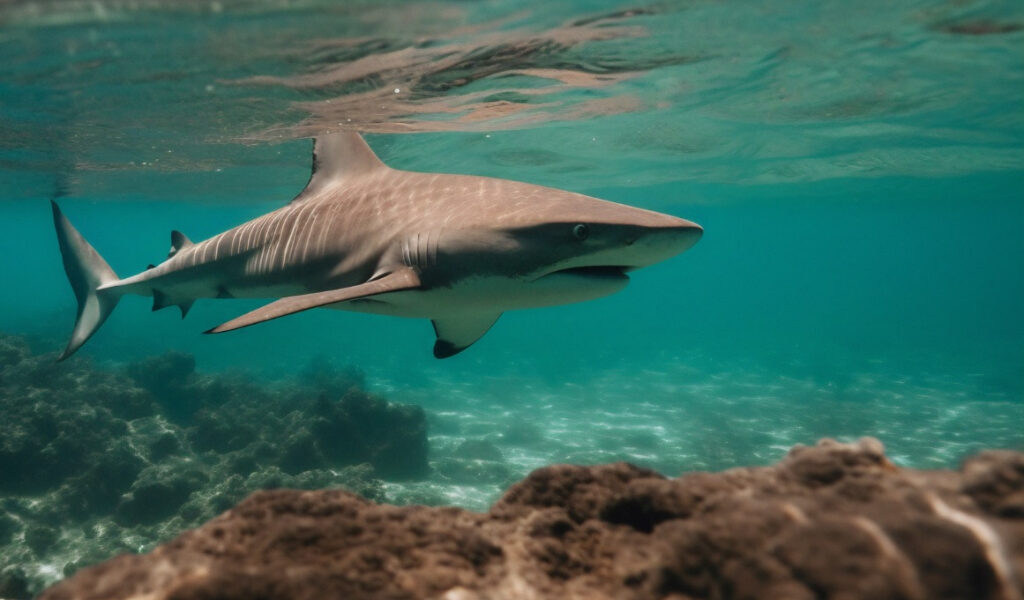 Tiburón nada peligrosamente cerca de niños en playa de Fort Lauderdale