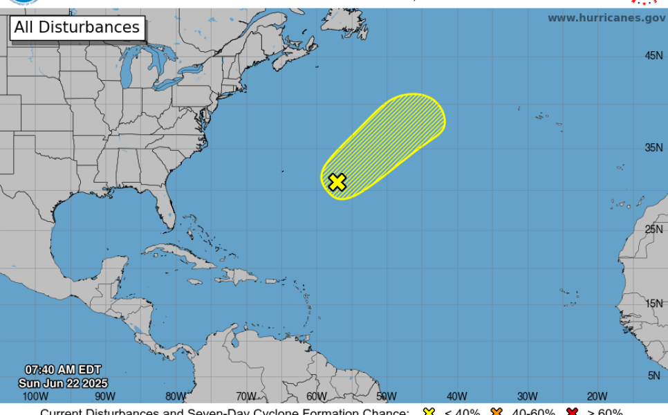 NHC Tracking nuevo sistema de baja presión en el Atlántico