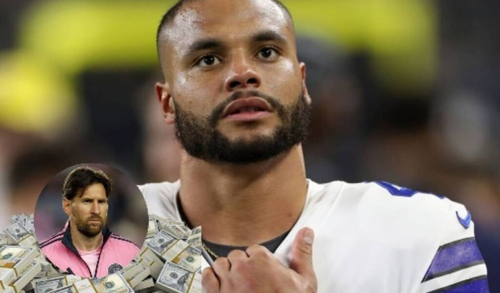 Dak Prescott supera a Messi y se cuela en el Top 5 de los deportistas mejor pagados