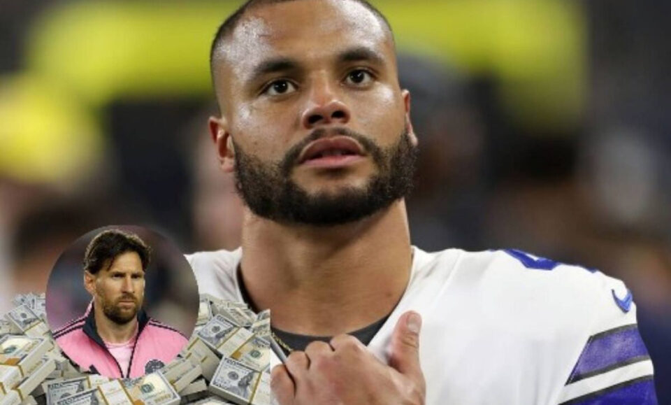 Dak Prescott supera a Messi y se cuela en el Top 5 de los deportistas mejor pagados