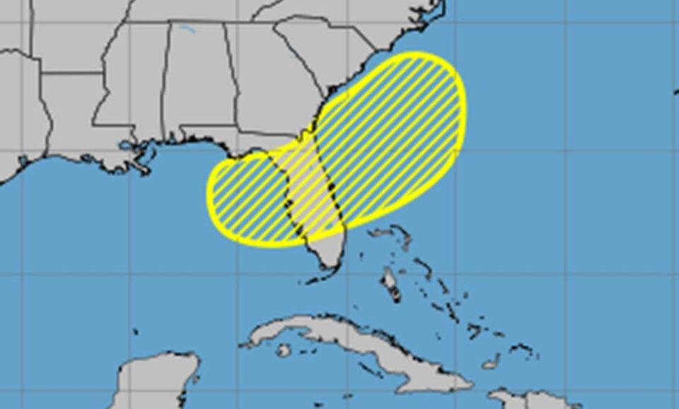 El sistema de probabilidades UPS Center Hurricane se podría desarrollar cerca de Florida