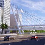 Obras del puente peatonal de la FIU causan cierres en calles de Miami-Dade