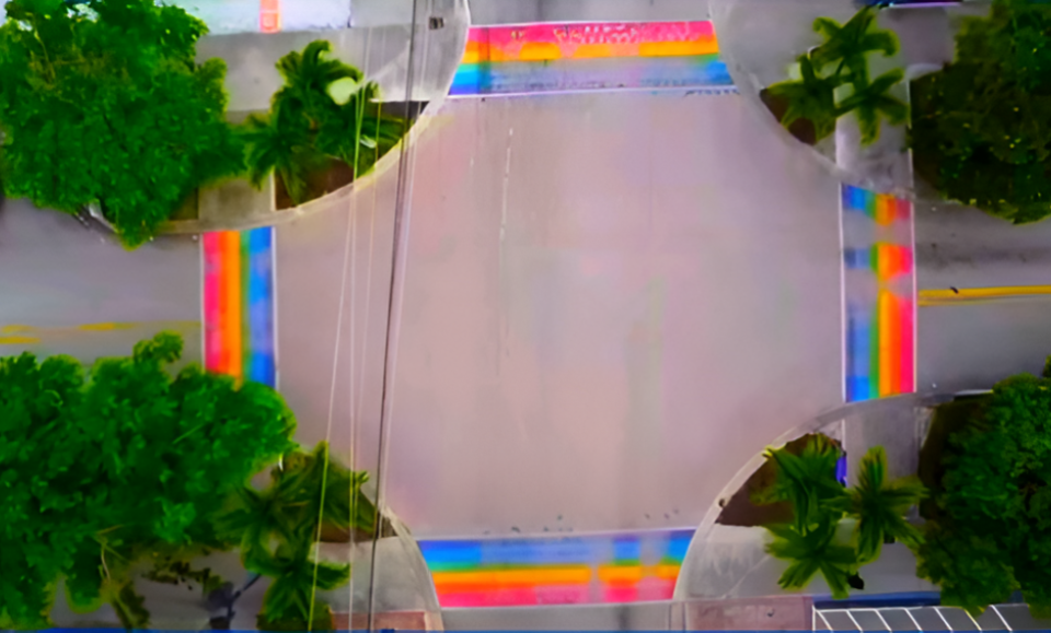 West Palm Beach retira cruces peatonales con bandera LGBTQ+