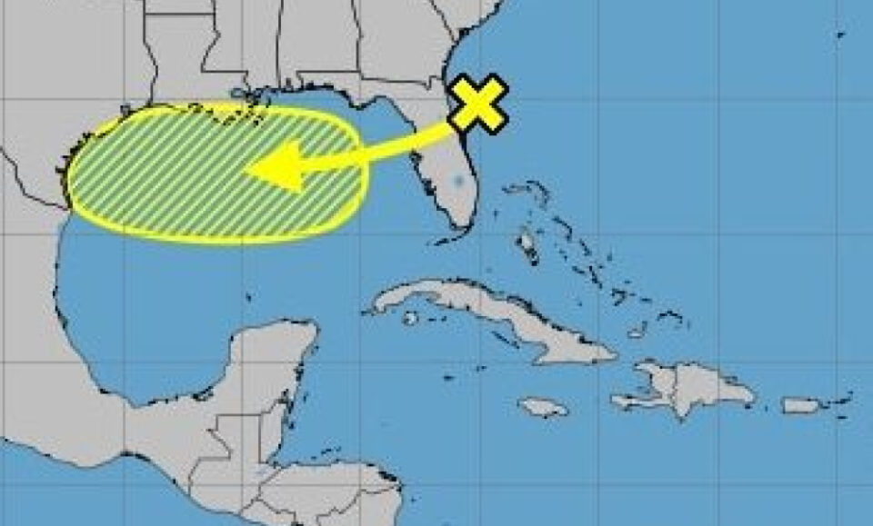 El nuevo sistema tropical podría surgir del área de baja presión cerca de Florida, según los pronosticadores