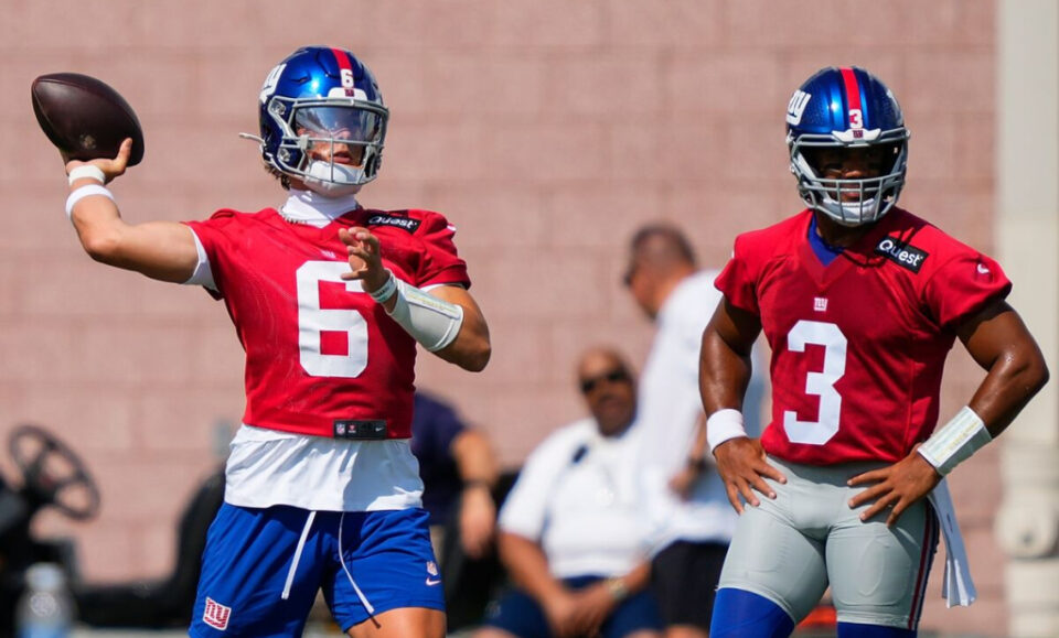 Jaxson Dart busca robarle el puesto a Russell Wilson en los Giants… y el mismo Wilson lo ayudar