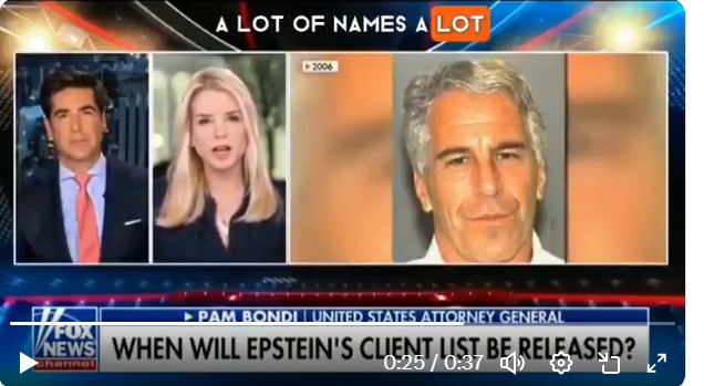 En marzo sobre Fox, Pam Bondi dijo: