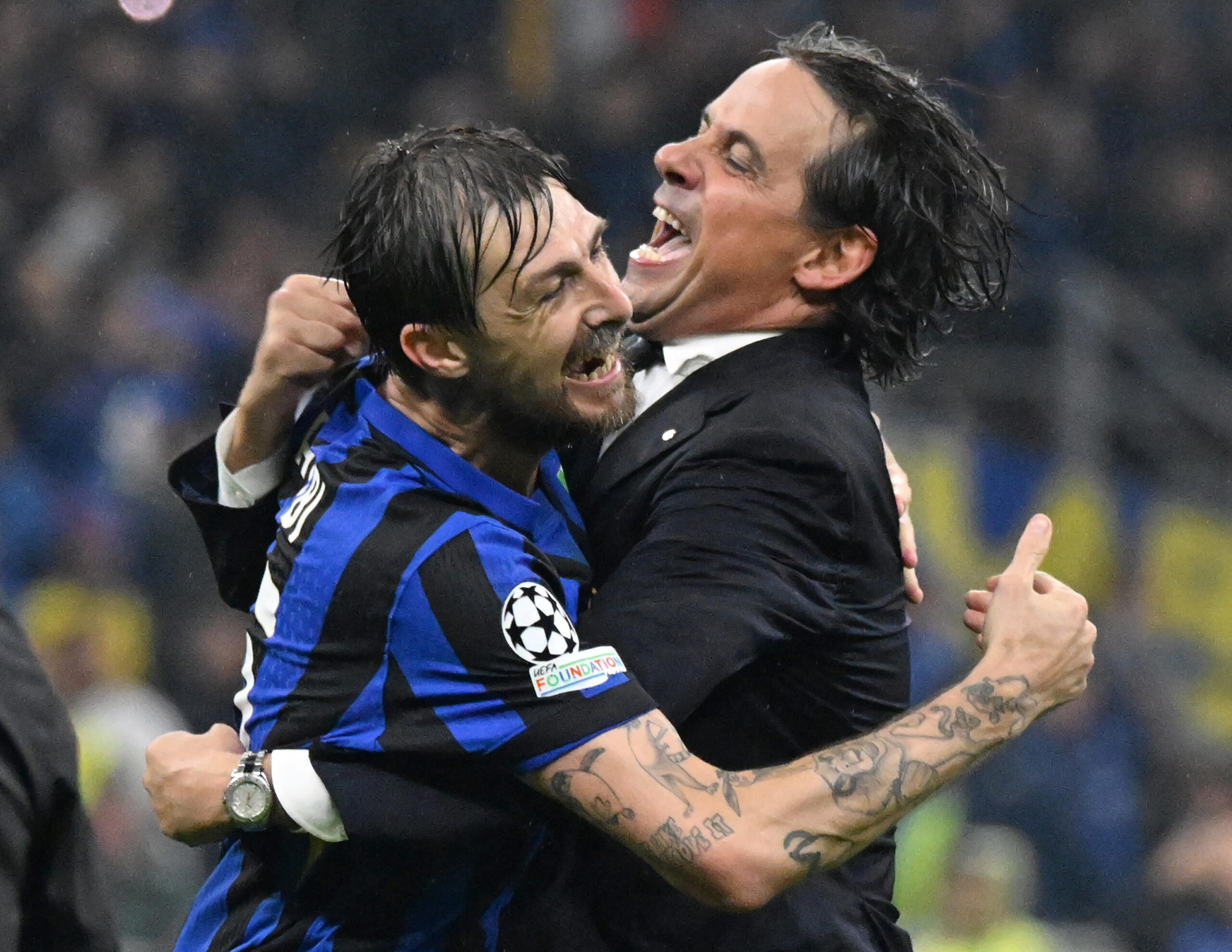 Simone Inzaghi y Francesco Acerbi 
