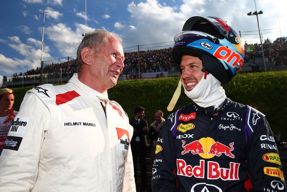 Dr Helmut Marko, Red Bull Motorsport, Sebastian Vettel, Red Bull Racing