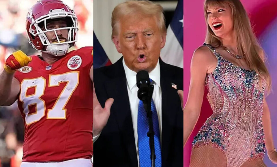 Hasta Trump habla de Taylor Swift y Travis Kelce y su pedida de matrimonio