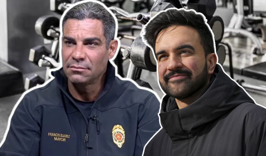Francis Suárez se burla de un candidato de Nueva York con un video levantando pesas