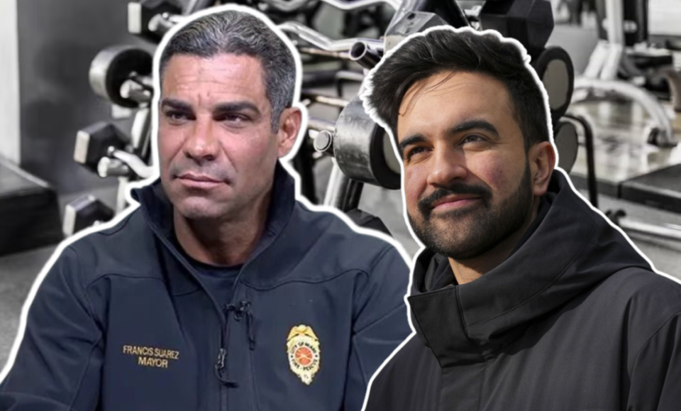 Francis Suárez se burla de un candidato de Nueva York con un video levantando pesas