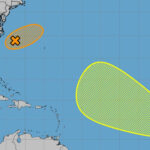 Hurricane Center rastrea 2 sistemas Atlantic que podrían desarrollarse