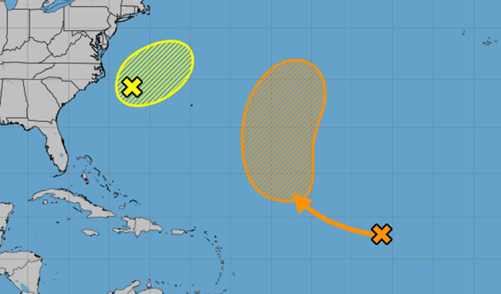 Hurricane Center realiza un seguimiento de 2 Sistemas Atlánticos