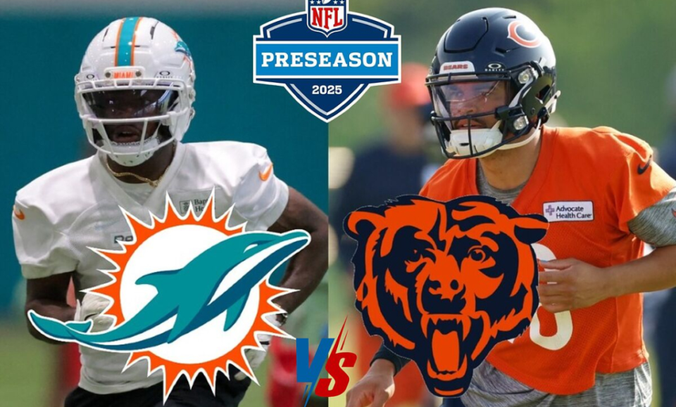 Bears vs Dolphins en vivo: dnde ver en Mxico y a qu hora juega Miami en Pretemporada NFL 2025