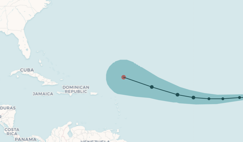 Mapa: aquí está el último camino de pronóstico de la tormenta tropical Erin