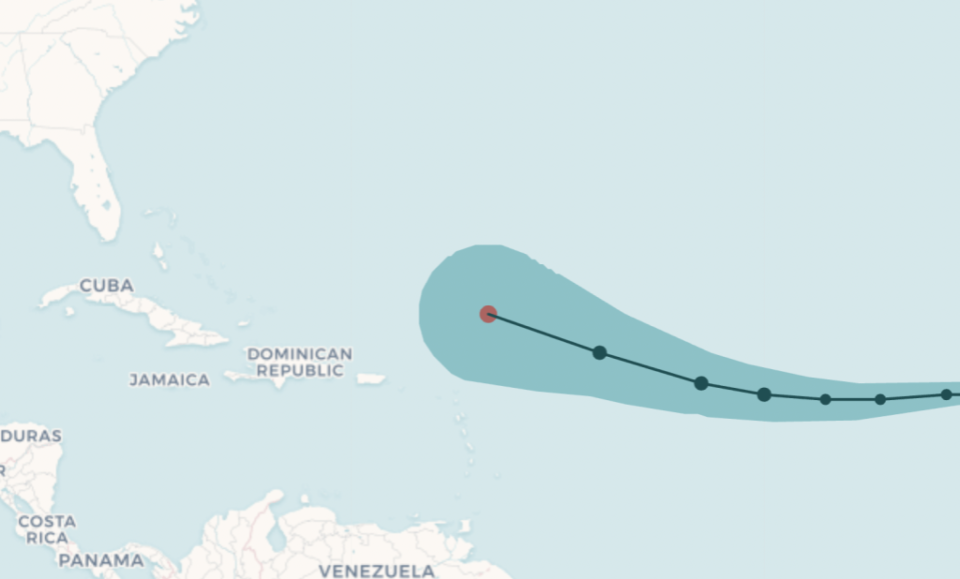 Mapa: aquí está el último camino de pronóstico de la tormenta tropical Erin