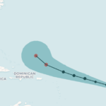 Mapa: aquí está la última pista de pronóstico de Tropical Storm Erin