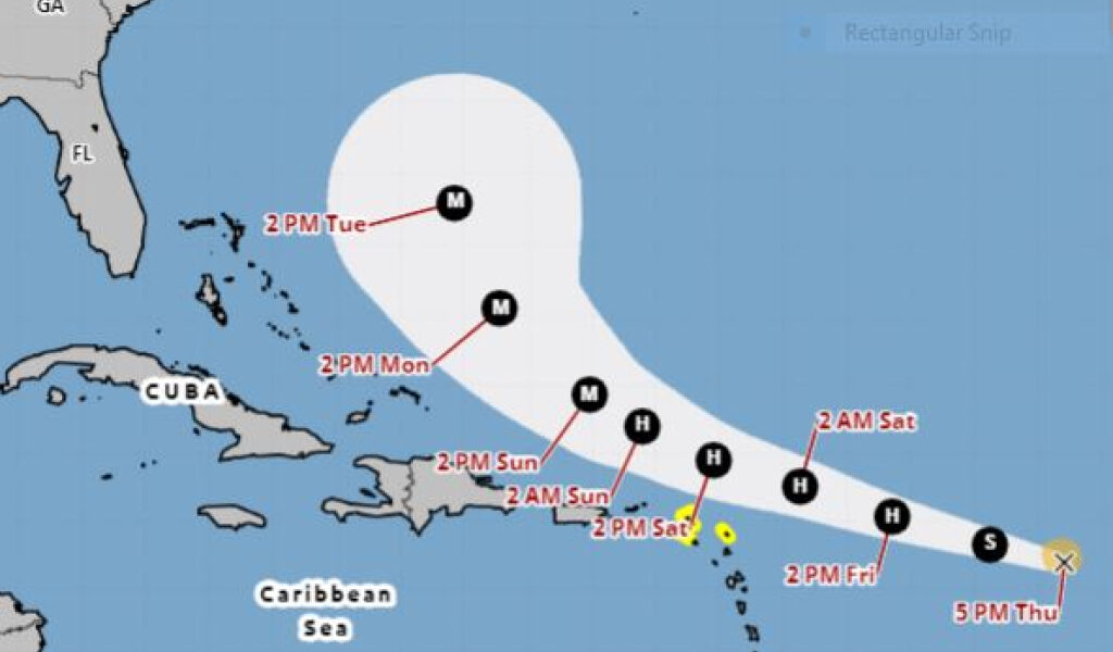 La tormenta tropical Erin proyectó convertirse en un gran huracán; Islas del Caribe bajo relojes