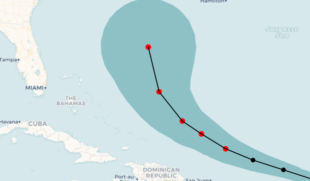 Mapa: ¿El huracán Erin llegará a los Estados Unidos? Aquí está el último camino de pronóstico
