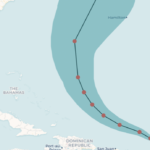 Mapa: ¿El huracán Erin llegará a los Estados Unidos? Aquí está la última pista de pronóstico