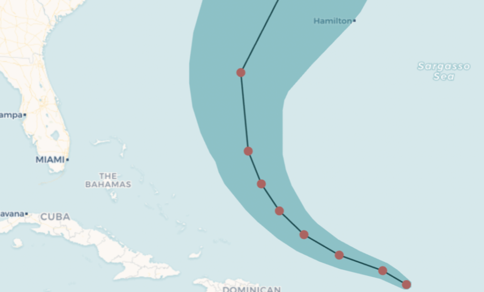 Mapa: ¿El huracán Erin llegará a los Estados Unidos? Aquí está la última pista de pronóstico