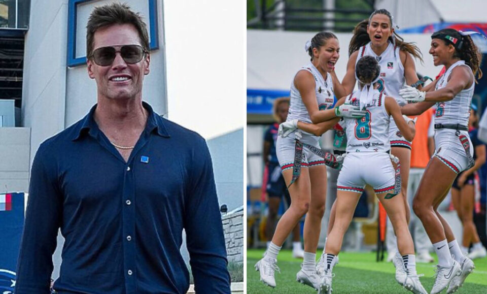 Tom Brady reacciona al Mxico Bicampen en Flag Football