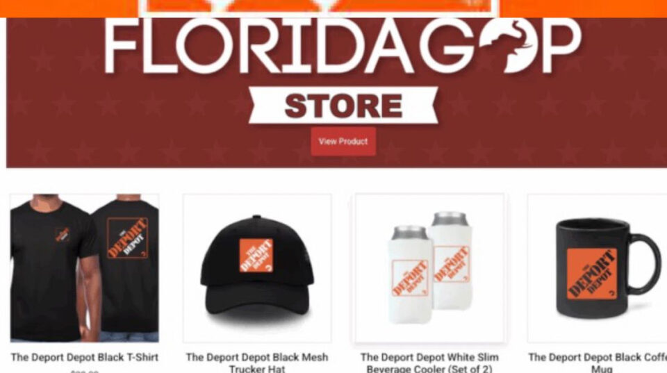 Partido Republicano de Florida retira merchandising “Deport Depot” tras polémica por similitud con Home Depot