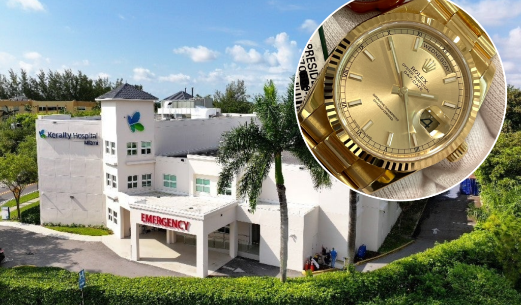 Empleado de hospital en Miami arrestado por robar Rolex a paciente anciana