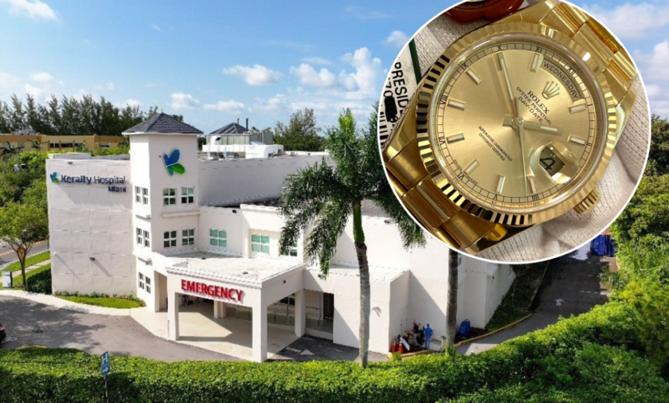Empleado de hospital en Miami arrestado por robar Rolex a paciente anciana