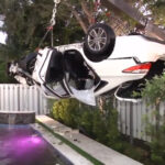 Conductor dormido al volante se estrella contra una piscina en Pembroke Pines