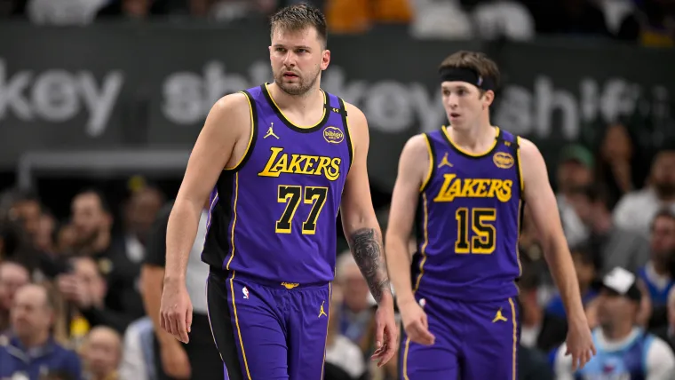 Luka Doncic, Austin Reaves Guardias de Los Angeles Lakers Luka Doncic, Austin Reaves