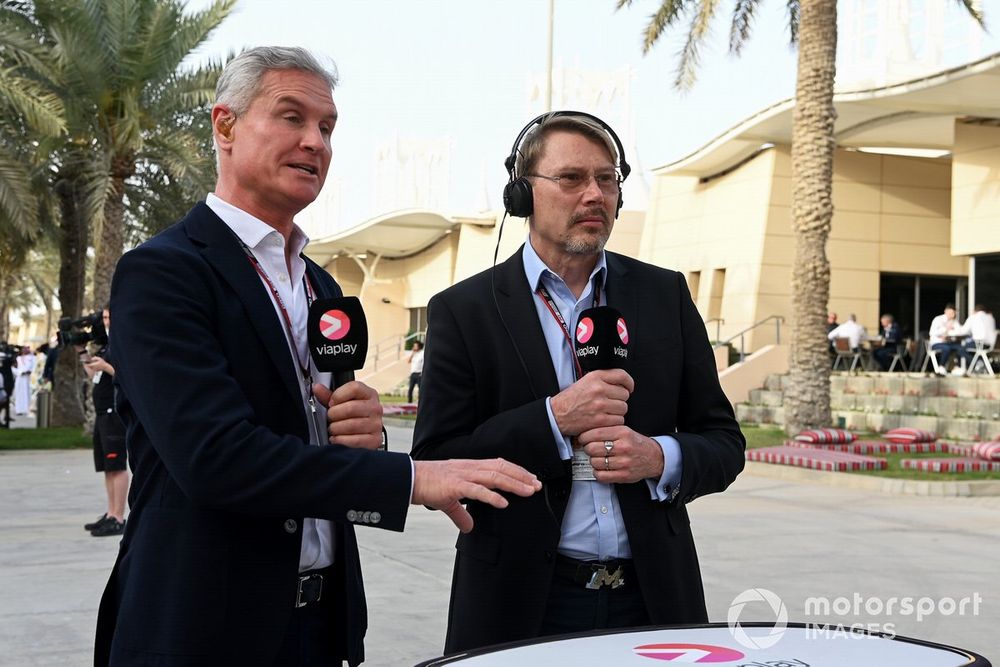 David Coulthard y Mika Hakkinen
