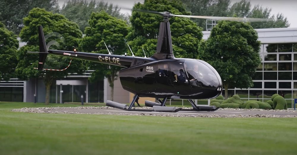 James Vowles is qualified to fly a Robinson R-66 Turbine helicopter