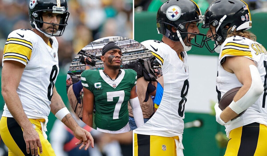 Aaron Rodgers y su gran debut con Steelers: «Feliz de derrotar a quien sea relacionado con los Jets»