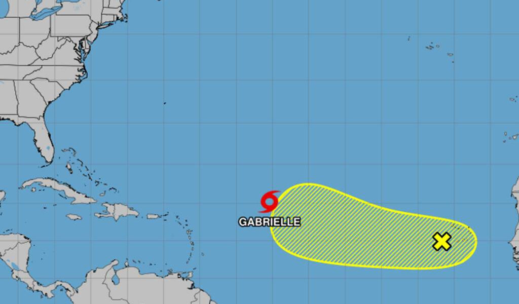 Hurricane Center rastrea la tormenta tropical Gabrielle, ojos New Atlantic System