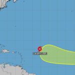 Hurricane Center rastrea la tormenta tropical Gabrielle, ojos New Atlantic System