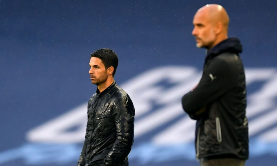 Mano a mano entre Arteta y Guardiola
